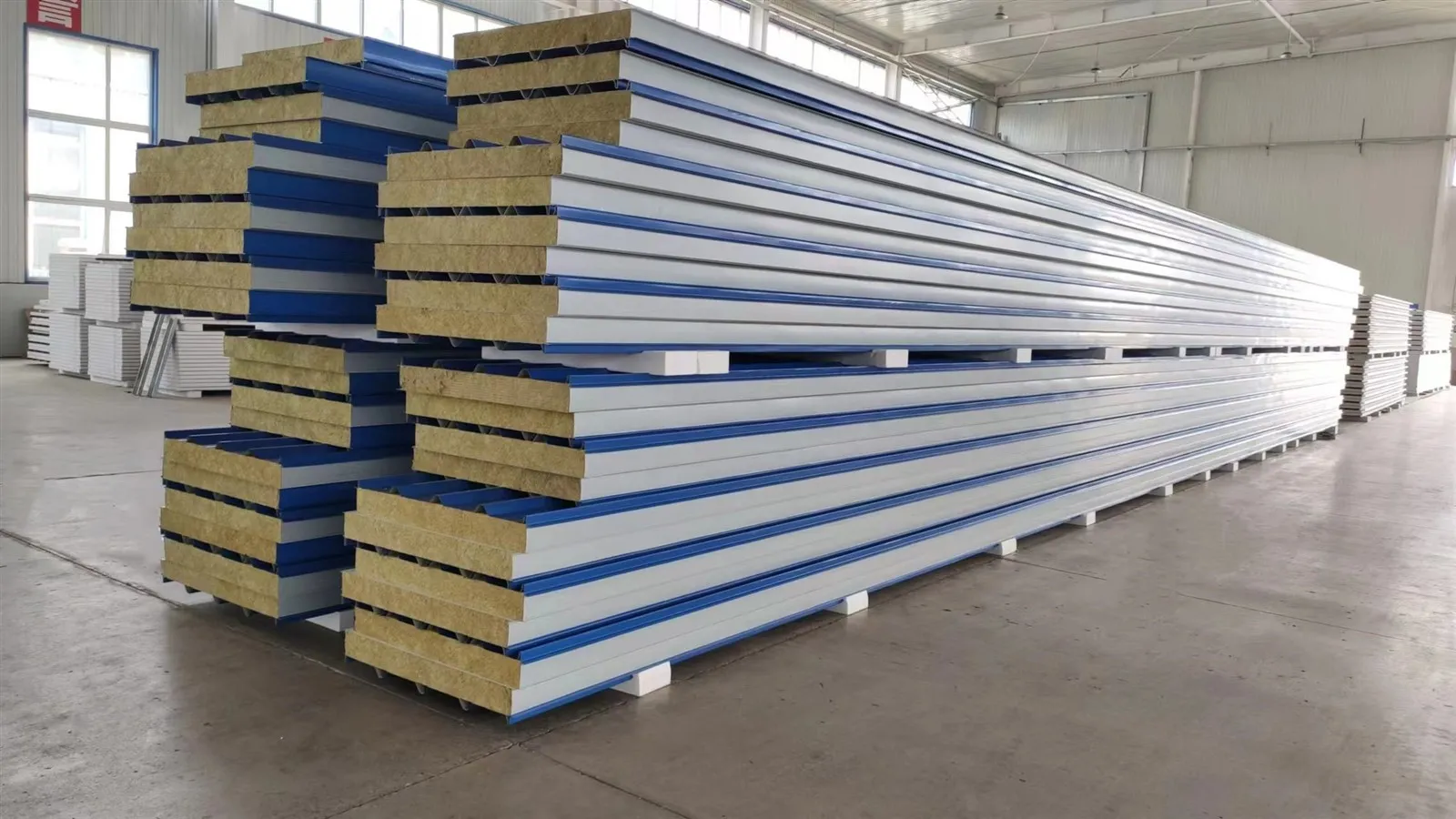 PPGI Rock Wool Sandwich Panel PPGI Rock Wool Sandwich Panel
